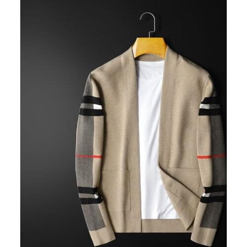 Mannen Trui Slim Gestreepte Jas 2020 Herfst En Winter Grote Maat Trui Toevallige Vest