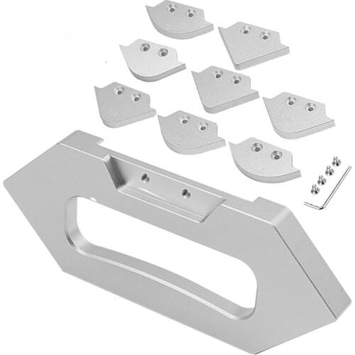 8 in 1 Corner Radius Quick Locator Jig Router Table Bit Arc Angle Half Fillet Jig Templates Woodworking Engraving Trimming Tool