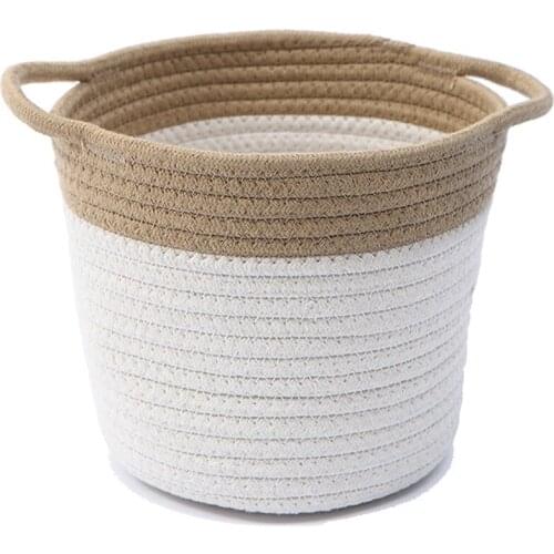 Creative Cotton Rope Art Storage Bucket Desktop Debris Cleaning Storage Basket and Wind Simple Storage Basket