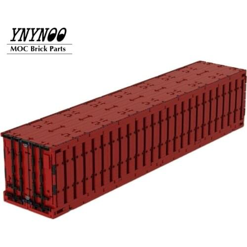 NEW Hight-Tech 1:15 Scale Truck Cars Model MOC - 40' Overseas Container Vehicle Size Building Blocks DIY Bricks Toys Gifts