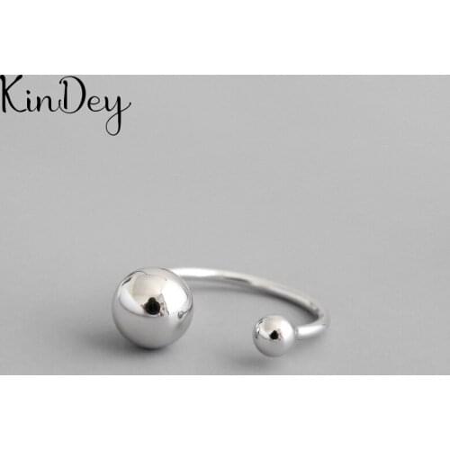 Personality Exaggerated Gothic Ball Beads Rings For Women Charm Engagement Jewelry Girls Open Finger Knuckle Rings