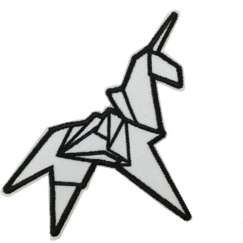 Origami Unicorn Blade runner Movie Film Embroidered NEW IRON ON and SEW ON Patches for clothing accessories jeans backpack