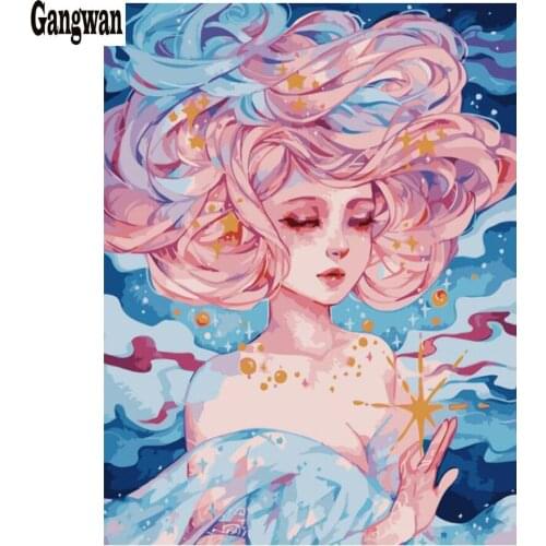 Full Square round Diamond 5D DIY Diamond Painting"Cartoon girl"3D Embroidery painting rhinestone Cross Stitch Mosaic Home Decor