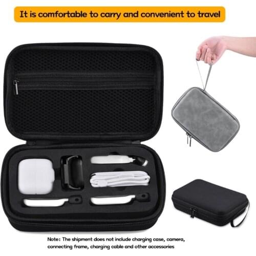 Portable Carrying Case Hard EVA Travel Box Anti-shake Storage Bag Waterproof Compatible with Insta360-Go2 Action Camera