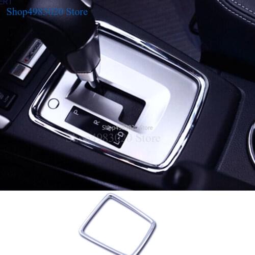 Gearshift Shift Gear Panel Frame Chrome Cover Trim Bezel Car-Styling Molding For Subaru Forester 2014 2015 2016 2017 2018