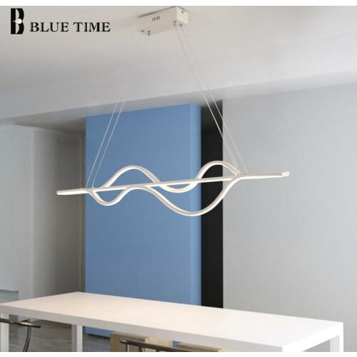110v 220v Modern Led Pendant Light Hanging Lamp 100CM Ceiling Pendant Lamp For Dining room Kitchen Luminaires Remote Dimmer Lamp