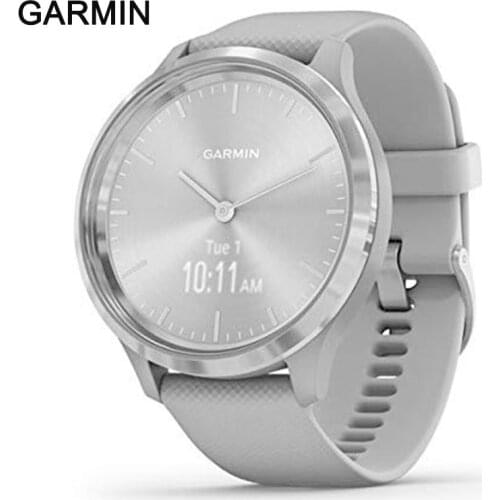 Garmin move 3, Hybrid Smartwatch with Real Watch Hands and Hidden Touchscreen Display heart rate monitor women smart watch men