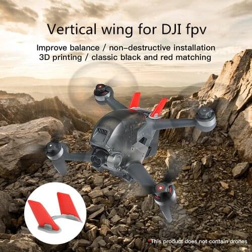 3D Printing Vertical Tail Blades Stabilizer Spoiler for DJI FPV Drone Access