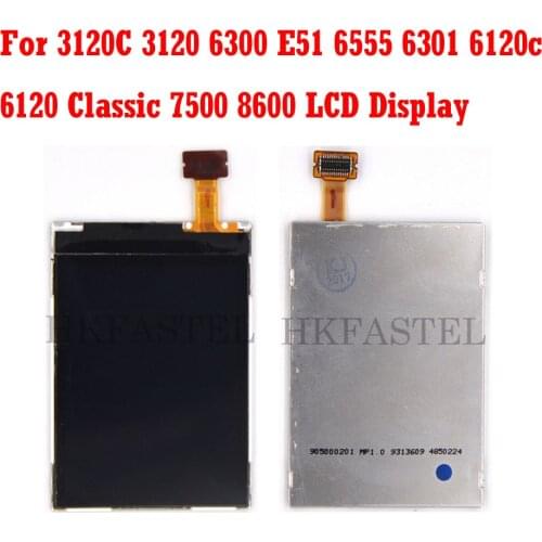 HKFASTEL original LCD screen digitizer display For Nokia 3120C 3120 6300 E51 6555 6301 6120c 6120 Classic 7500 8600 + Tool