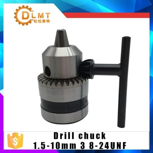 1.5-10mm Keyed Drill Chuck 3/8" 24UNF with Key