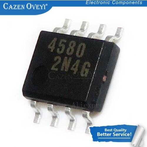 10pcs/lot NJM4580M-TE1 NJM4580M NJM4580 4580 SOP-8 In Stock