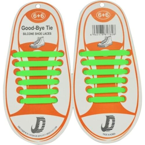 12pcs/Pair Children Shoelaces Fashion Athletic No Tie Shoelaces Child Shoes Laces Elastic Silicone Shoe Lace Sneakers Fit Strap