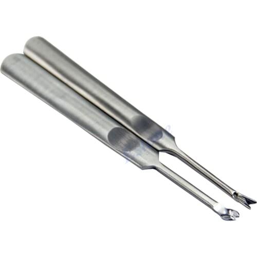 2pcs Leather Craft Tool Kit Stitching U+V Shaped Groover Skiving Edge Beveler