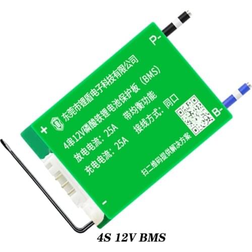4S 12V Lifepo4 Li Ion Battery Protection Board BMS 3.2V Lithium Balance UPS Inverter Photovoltaic Solar RV Yacht 4S 12V 30A BMS