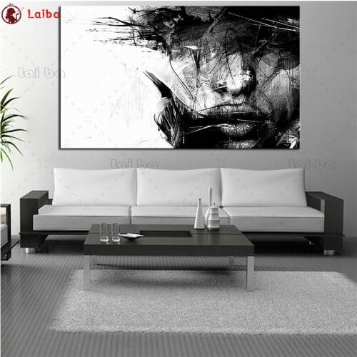 Diamond painting Hot selling home art, large abstract avatar cross stitch diamond embroidery mosaic room Decor