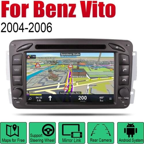 Auto GPS Navigation For Mercedes Benz Vito 2004~2006 NTG Car Android Multimedia Player Radio Stereo AMP BT USB SD AUX WIFI