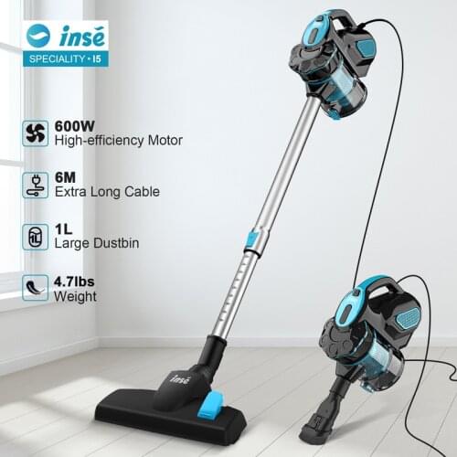 INSE I5 Household Vacuum Cleaner Power Suction Car Vacuum Cleaner Vertical Clean Vacuum Cleaner Handheld Sweeper Mopping Machine