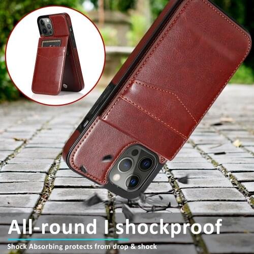 Luxury Slim Fit Leather Wallet Case For iPhone 12 7 7PLUS 8PLUS 11 12 PRO MAX XR XSMAX XS X 11PRO 12PRO 6 6S Card Holder Cases