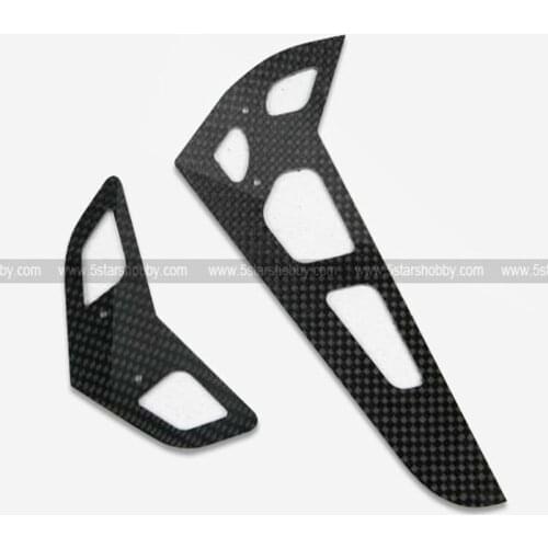 500 Carbon Fiber Horizontal/Vertical Tail Fin for Align Trex 500 RC Helicopter