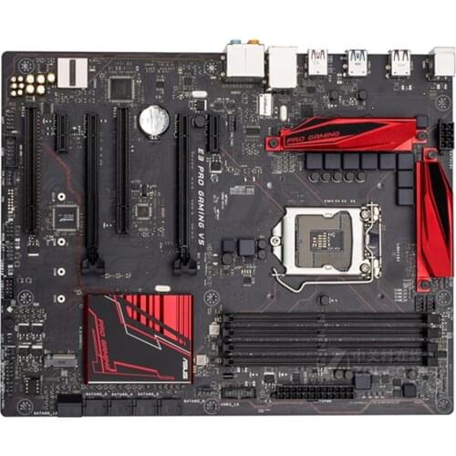 For Asus E3 PRO GAMING V5 Desktop Motherboard Socket LGA 1151 DDR4 C232 SATA3 USB3.0 Motherboard
