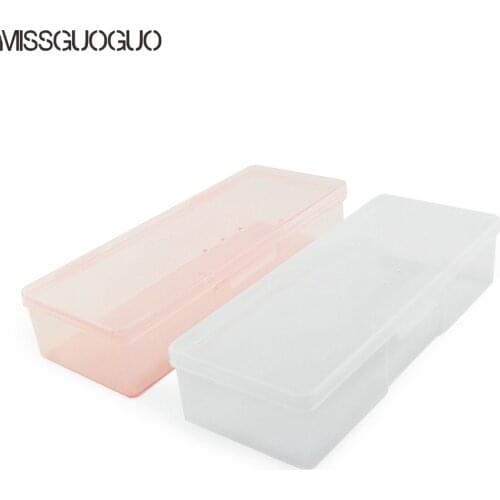 White & Pink Multi Utility Storage Case professional Nail Art box jewelry box Buffer File Organizer Case Container Manicure Tool