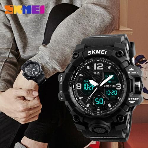 Fashion Sport Super Cool Mens Quartz Digital Watch Men Sports Watches SKMEI Luxury Brand LED Military Waterproof Wristwatches