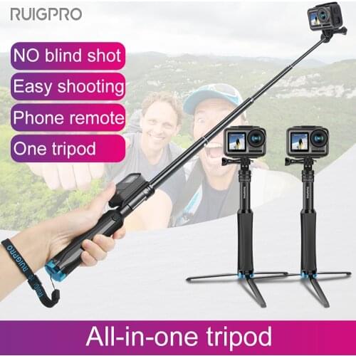 Handheld Tripod Mount Selfie Stick Extendable Monopod for DJI OSMO action Gopro Hero 9 8 7 6 5 4 3+ SJCAM Xiaomi YI Sport Camera