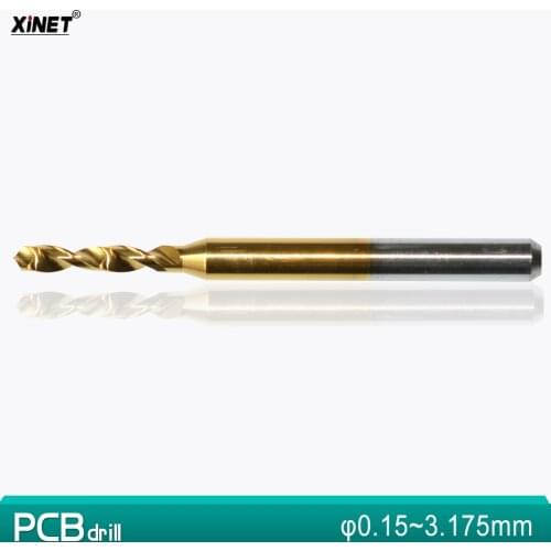 Tin PCB Drill 3.175mm(1/8'')*0.2mm-3.175mm ,micro PCB Board drill,Nanotechnology Tungsten steel cnc tool