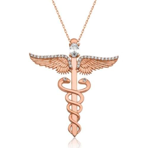 Medicine Symbol Kadüse ,Necklace ,Silver, Stylish and High Quality, Fast Shipping, of Hundreds of Kinds Silver Necklaces