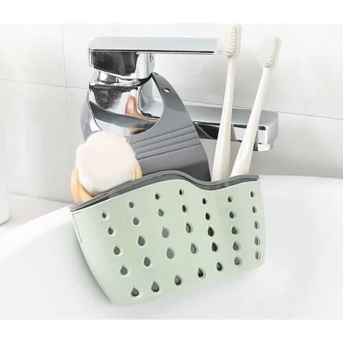 Sink Shelf Soap Sponge Drain Rack Bathroom Holder Kitchen Storage Suction Cup Kitchen Organizer Sink kitchen Accessories Wash