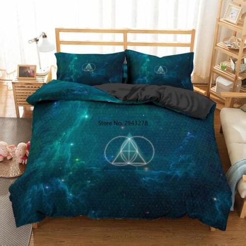 3D Bedding Cover Quilt Duvet Cover Pillow Case Luxury Bed Sheet Bed Cover Queen Size Abstract Geometric Shapes for Adults Double