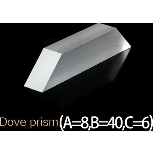 Spectral Optics Dove Prism Spot Trapezoidal Prism K9 Material High Precision High Reflection Customizable
