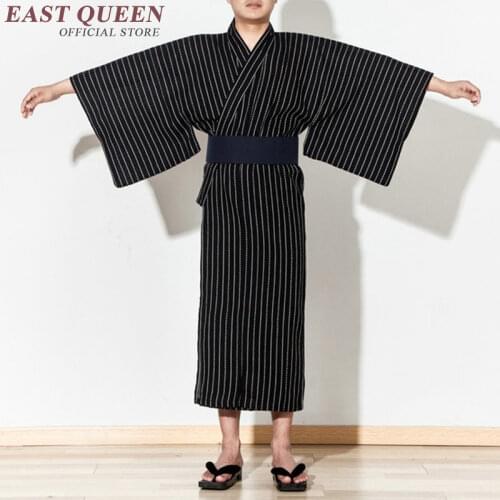 Samurai clothes costume yukata men traditional japanese clothes kung fu kimono mens haori obi japan kimono men KK1015 Y