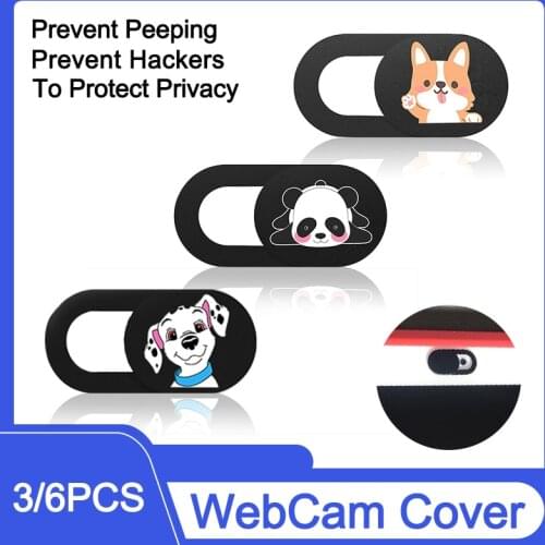 Cartoon Pattern Universal Webcam Cover Phone Lenses Antispy Camera Cover For iPad Laptops Macbook Smart Phone Privacy Sticker