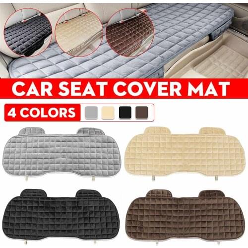 Universal Square Wistiti Sponge Rear Back Row Car Seat Cover Protector Mat Auto Chair Cushion Black grey beige brown 137x48.5cm