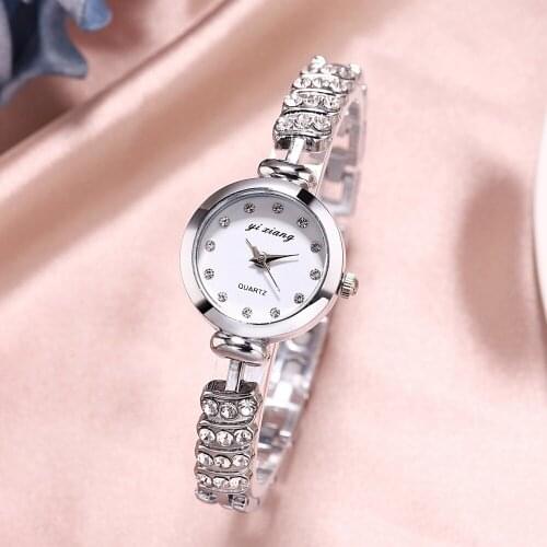 2020 Ladies Wrist Watches Women Bracelet Rhinestones Analog Quartz Watch Womens Crystal Small Dial Watch Reloj Relogio Feminino