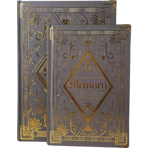 Fromthenon 2019 Foil Gold Hardcover Notebook And Journal Creative Vintage European Line Paper Planner School Stationery Supplies