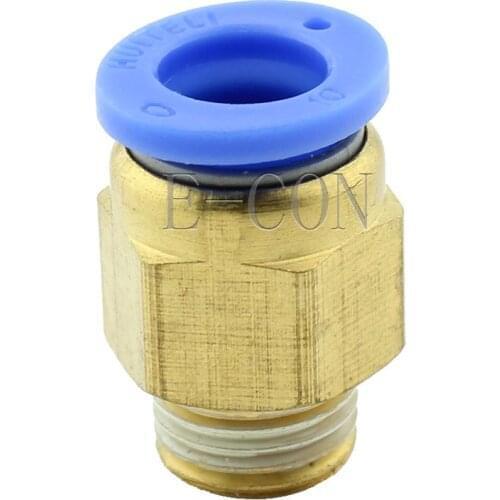 1pcs Male Connector 10mm Tube 1/4 BSPT Threaded Pneumatic Quick Release Air Fitting