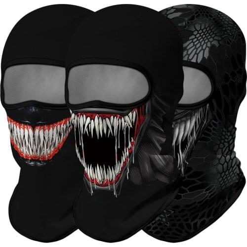 Balaclava Venom Neck Gaiter Mask Bandana Tactical Army Headband Motorcycle Face Shield Pasamontanas Headgear Shemagh Kominiarka