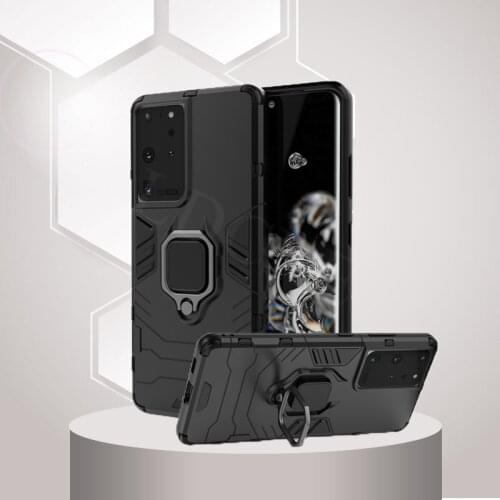 For Samsung Galaxy S21 Ultra Case Armor Finger Ring Bumper Rubber Case For Samsung Galaxy S21 Ultra Cover For Galaxy S21 Ultra