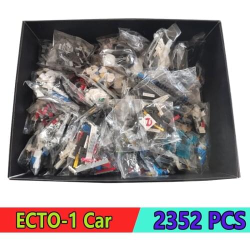 Movie Series GHOSTBUSTERS ECTO-1 Car Building Blocks Compatible 10274 2352pcs Bricks With LED Sets Toys Gifts