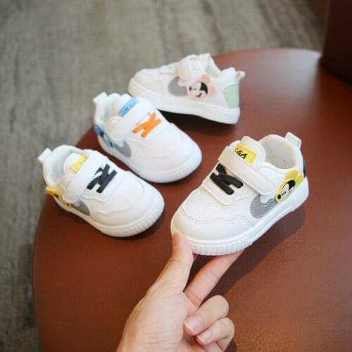 Disney Mickey mouse Childrens 2021 boys cartoon breathable kids sneaker fashion Casual Shoes Womens sports shoes Size 15-25