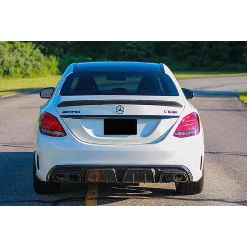 Suit For Benz 205 C260c300c63amg Refitting Small Surrounding Carbon Fiber Babos Lip Rear Spoiler