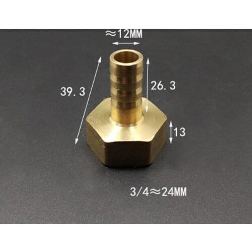 DN20 3/4" BSP Female x 12mm Hose Barb Brass Pipe Fitting Adapter Coupling