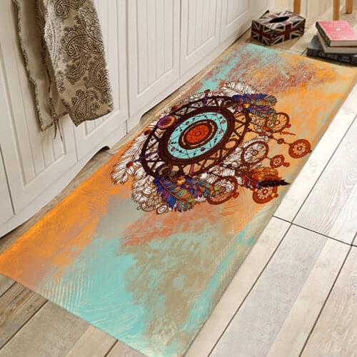 Dream Mandala Pattern Floor Mat Hallway Carpets and Rugs for Bedroom Living Room Kitchen Bathroom Anti-Slip Floor Mats