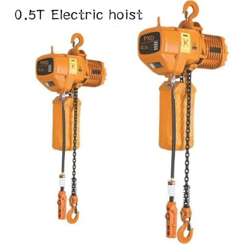 0.5T electric hoist chain hoist single chain electric hoist