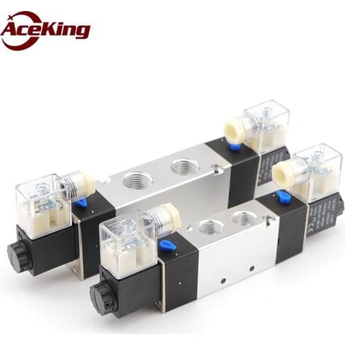 Solenoid valve 4v120-06 / m5/4v220-08/4v320-10/4v420-15 two-bit five-way double-coil pneumatic directional control valve