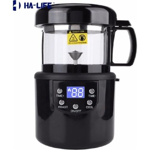 HA-Life Home Coffee Roaster Electric Mini No Smoke Coffee Beans Baking Roasting Machine EU Plug 220V 1400W Dropship