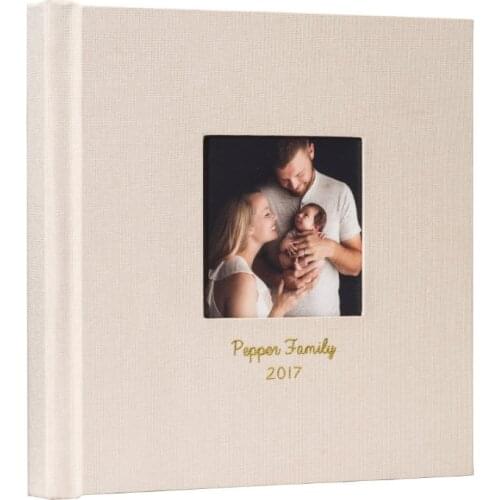 Linen cover flush mount wedding photo albums For Professional Photographer