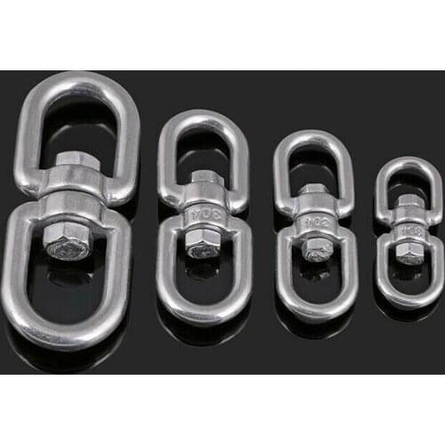 M4-M20 304 stainless steel 360 degree universal swivel ring 8-shaped swivel bar clasp